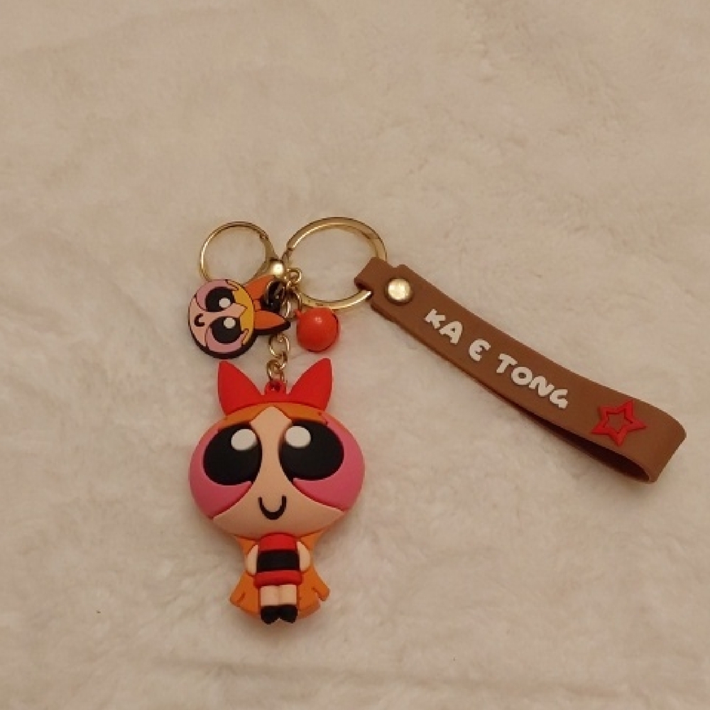 Pink and Orange Keychain